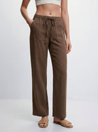 AZIRA | Pantalones de corte holgado y pierna ancha