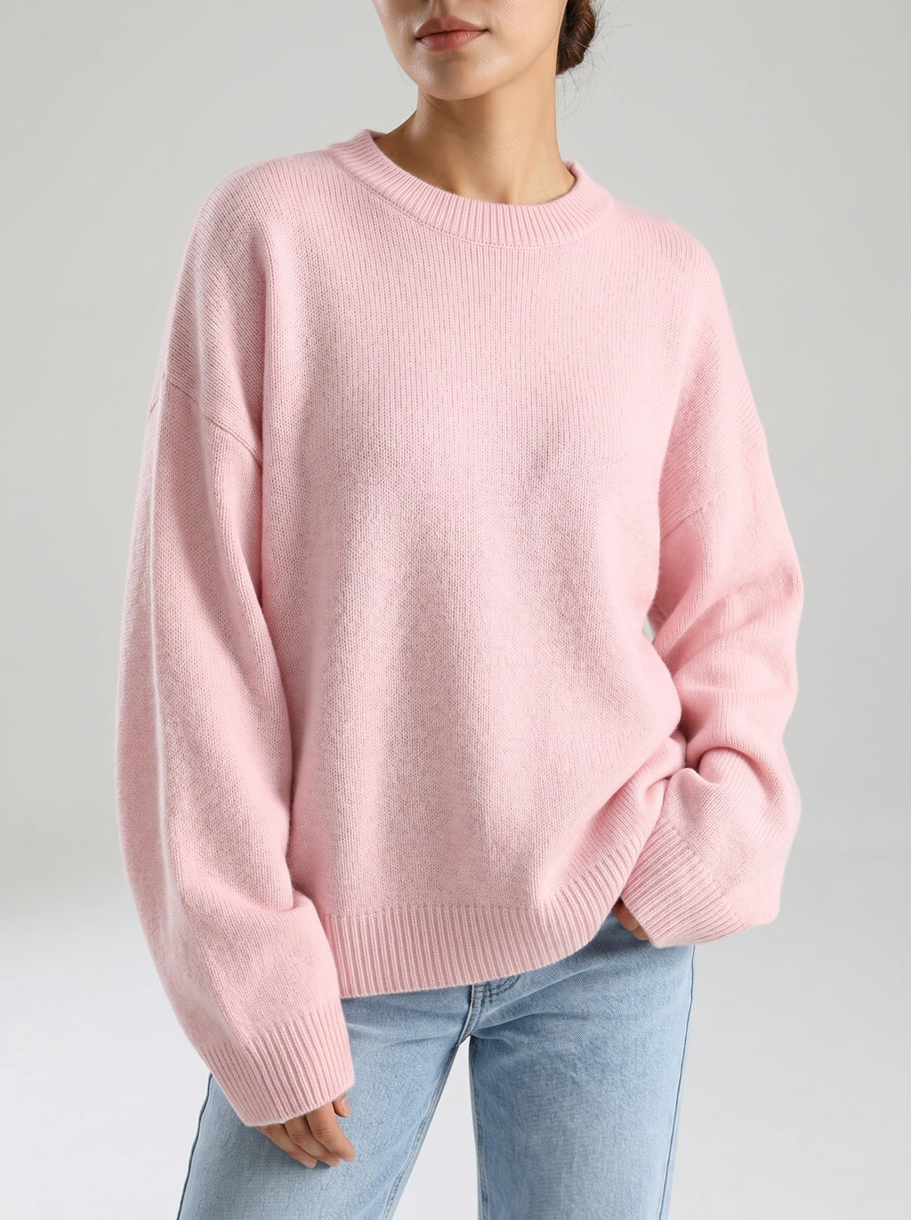 LUCIA | Jersey oversize de punto con cuello redondo