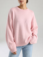 LUCIA | Jersey oversize de punto con cuello redondo