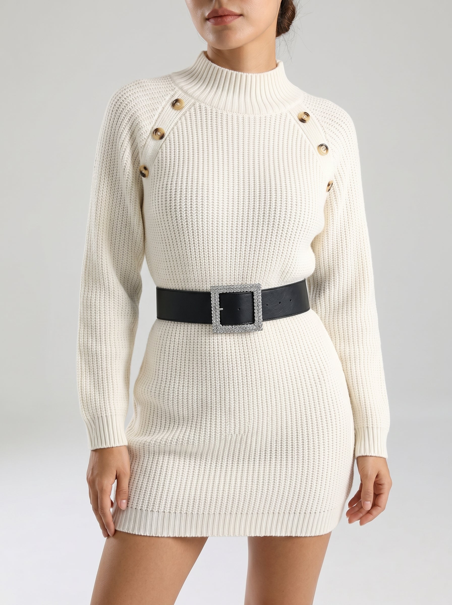 TALMA | Vestido jersey de punto cálido para mujer