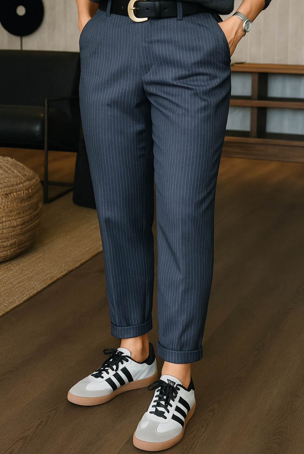 MATILDA | Pantalones de rayas de cintura alta