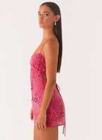 VIOLET | Vestido Mini de Fiesta con Pedrería