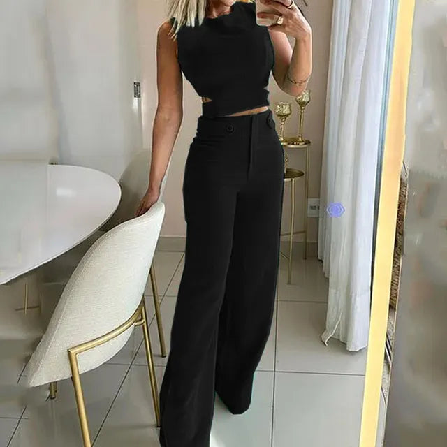 VARENA | Conjunto Elegante de Top y Pantalón