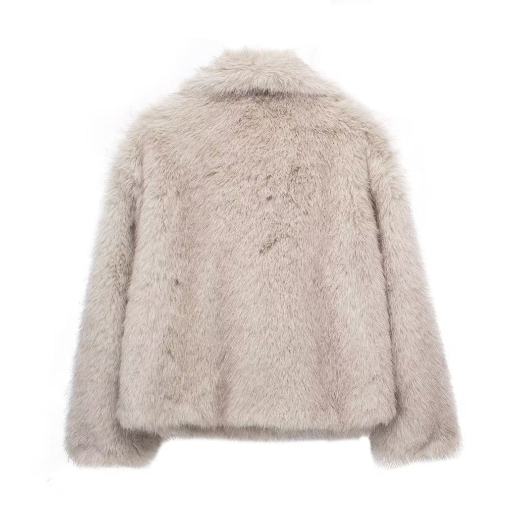 VICKY | Chaqueta de pelo sintético elegante y cálida