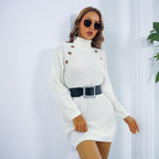 TALMA | Vestido jersey de punto cálido para mujer