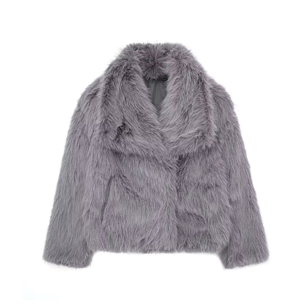 VICKY | Chaqueta de pelo sintético elegante y cálida