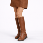 ELISA | Elegantes botas de tacón bajo para mujer