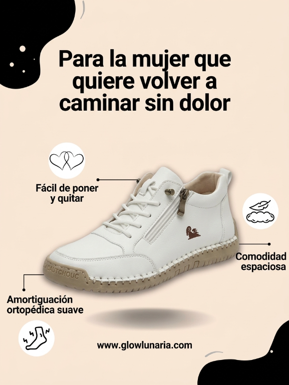 LOLA | Zapatillas ortopédicas con cremallera