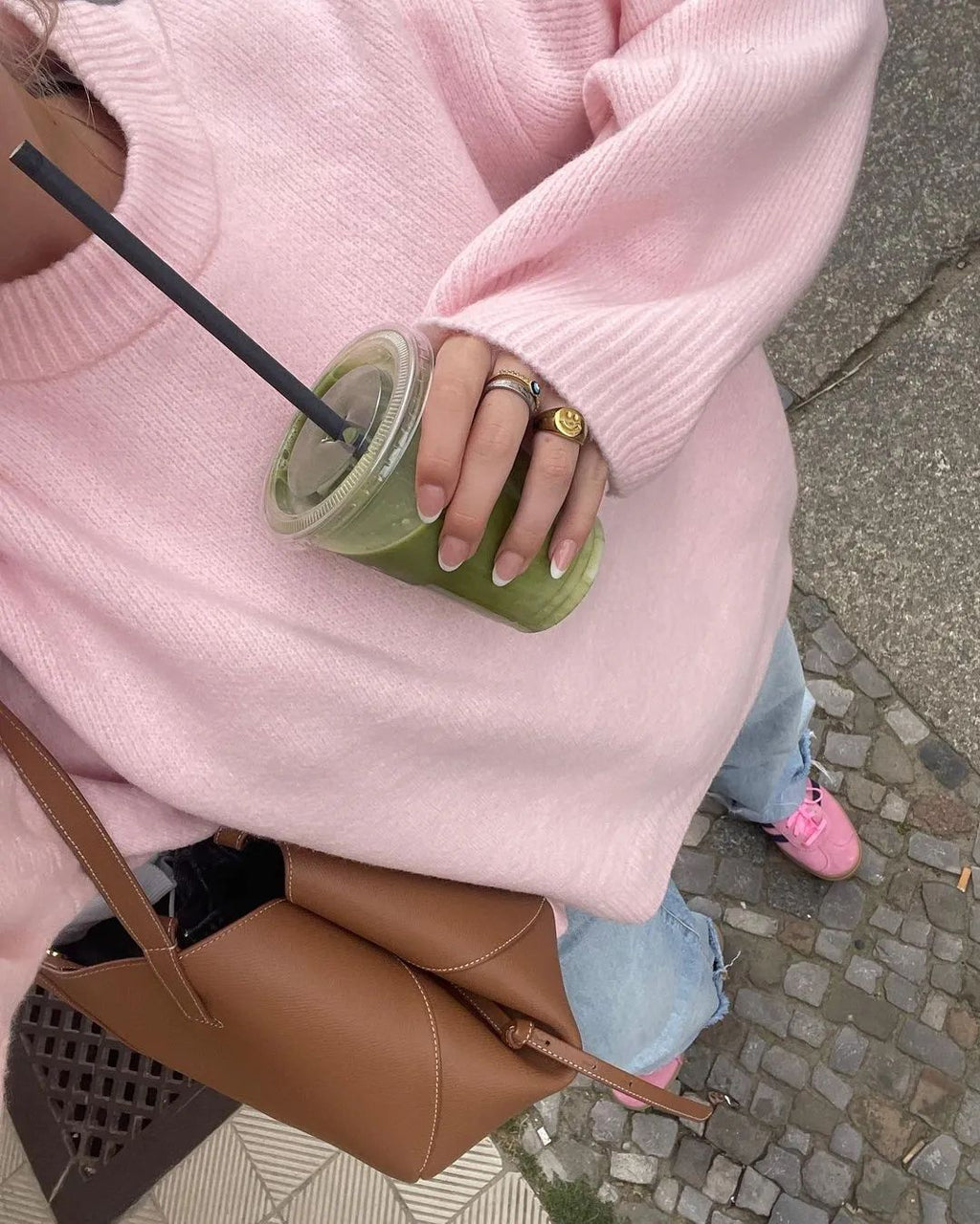 LUCIA | Jersey oversize de punto con cuello redondo