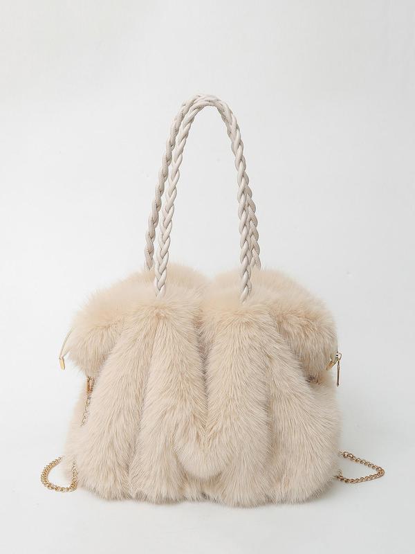 CARLOTA | Elegante bolso bandolera de felpa suave