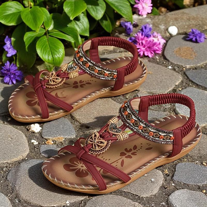 KAIRA | Sandalias gladiadoras decoradas