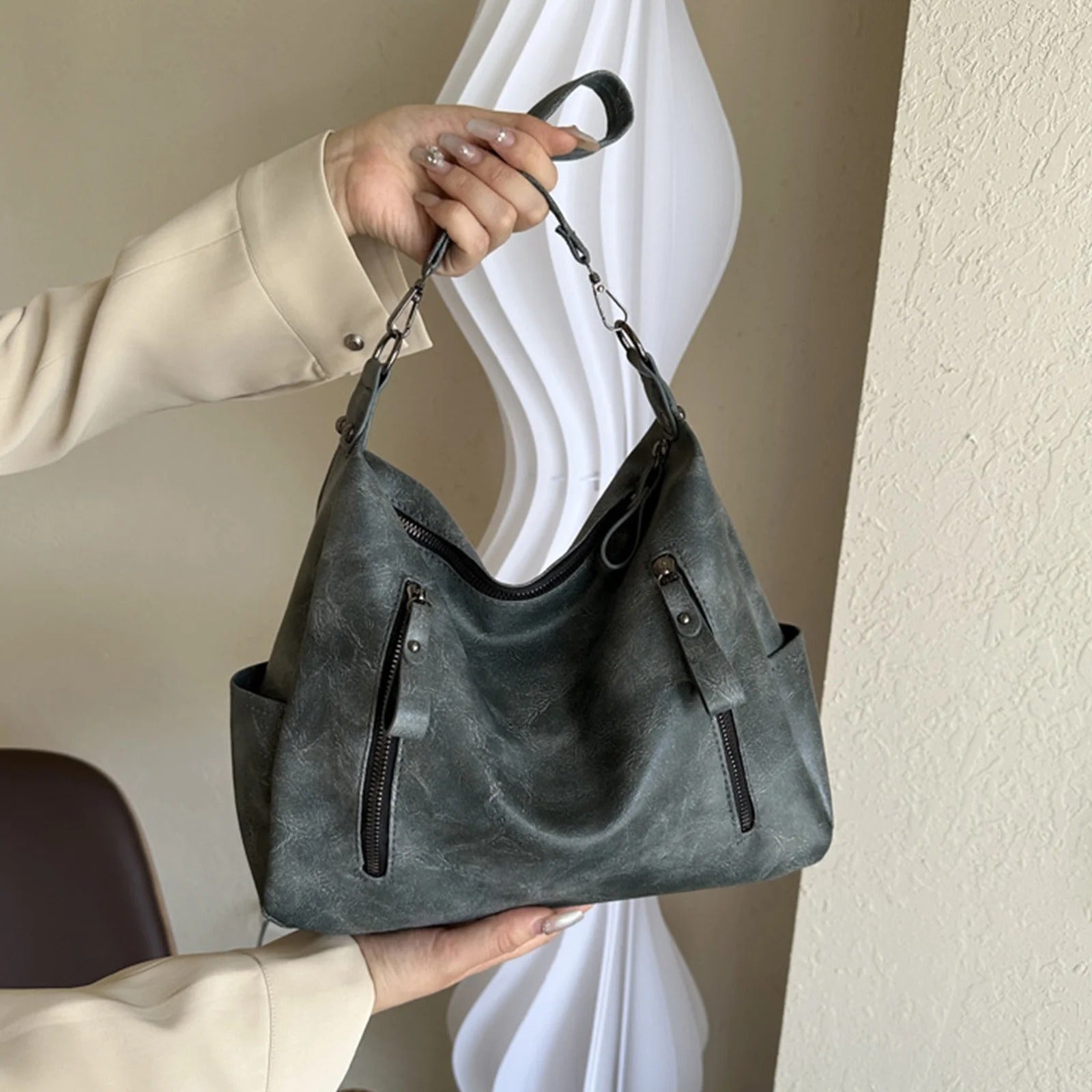 ZARELLE | Bolso bandolera de cuero elegante
