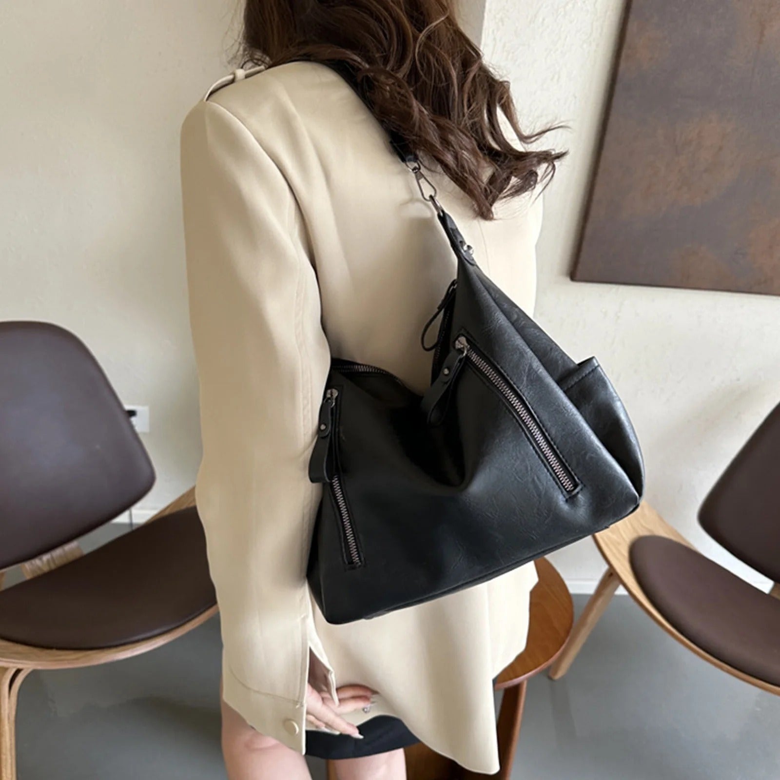 ZARELLE | Bolso bandolera de cuero elegante