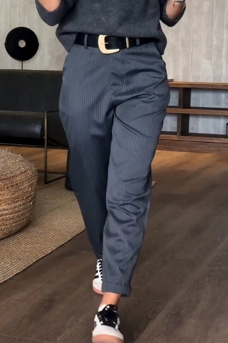 MATILDA | Pantalones de rayas de cintura alta