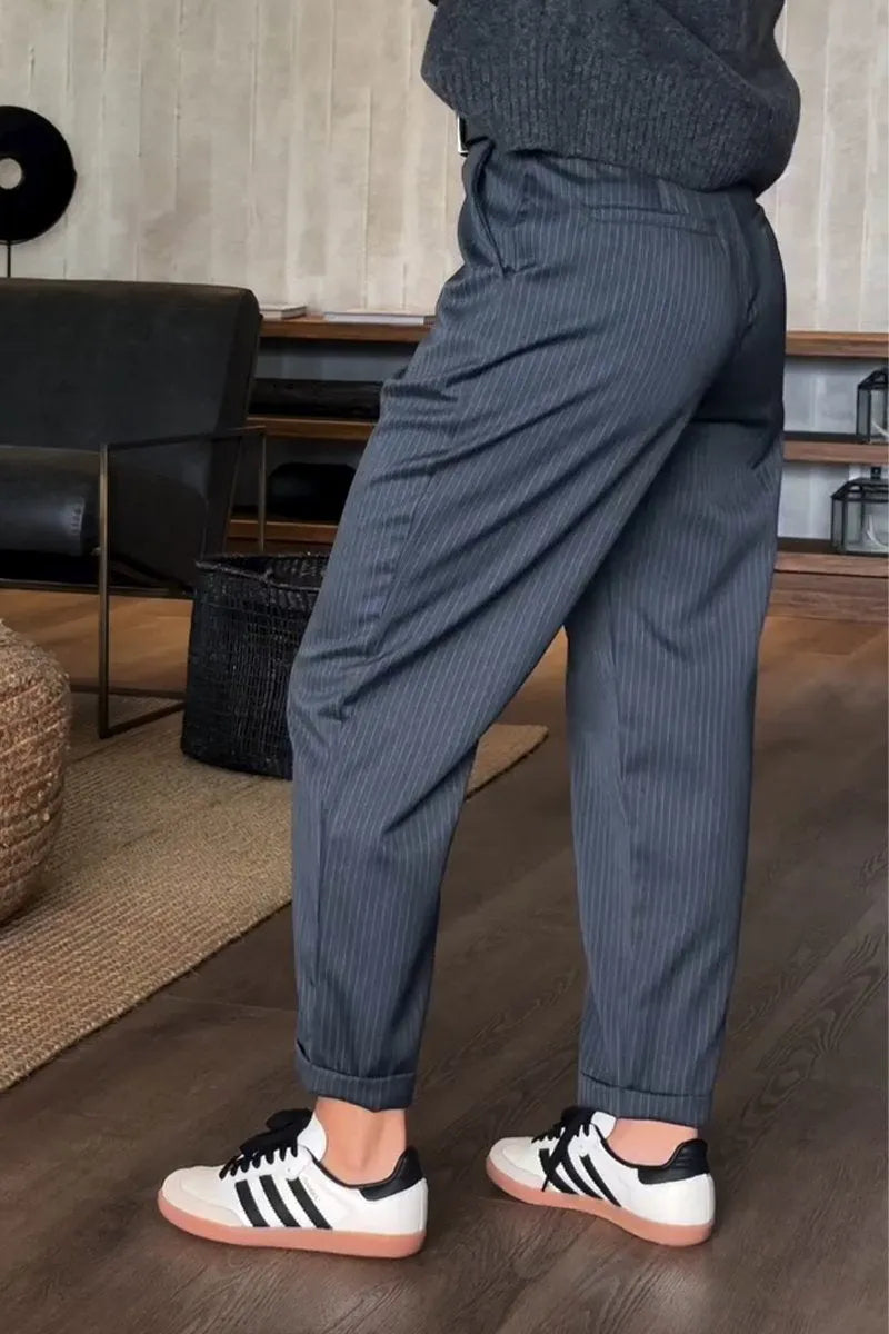 MATILDA | Pantalones de rayas de cintura alta