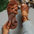 AMBRA | Sandalias planas trenzadas