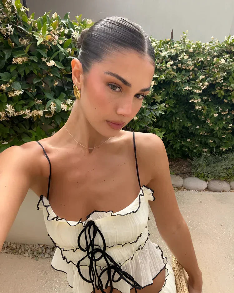 BEATRIX | Conjunto de Top y Falda Boho Elegante