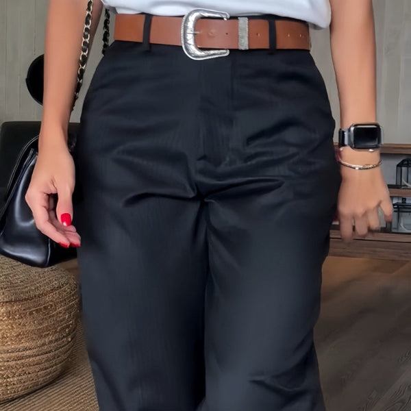 MATILDA | Pantalones de rayas de cintura alta
